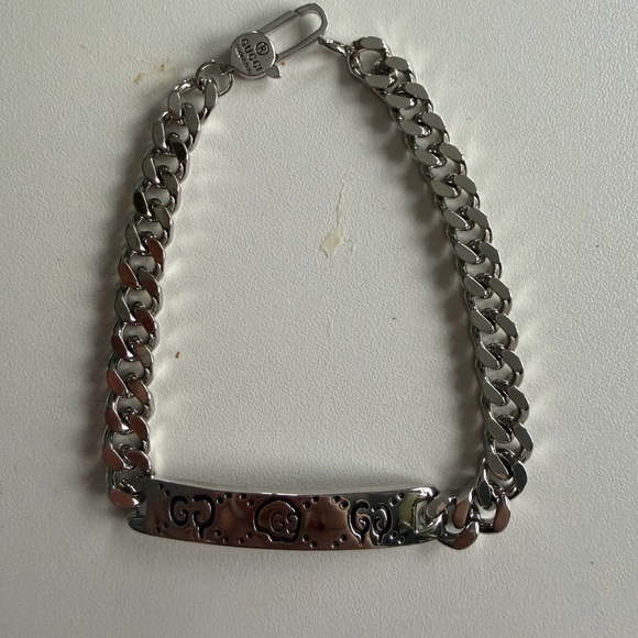Gucci ghost Hamlet Skull ID chain bracelet - Picture 2 of 6